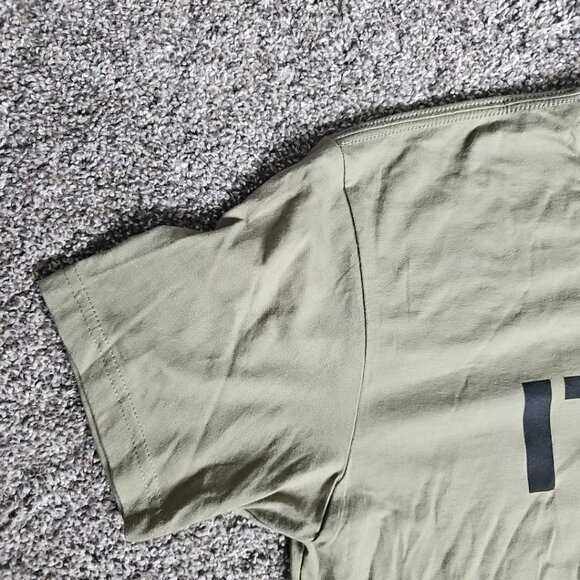 NWT Hardcore Italians Olive Green Size Medium Short Sleeve Double Sided Shirt - Picture 2 of 8
